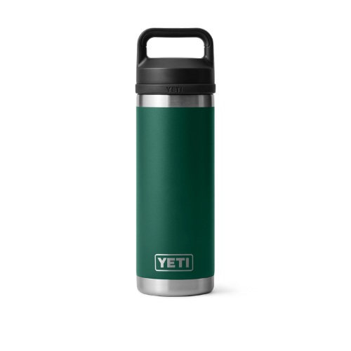 Termo YETI Rambler® Water Bottle 18oz en color Northwood Green (Verde Bosque), acero inoxidable con aislamiento al vacío
