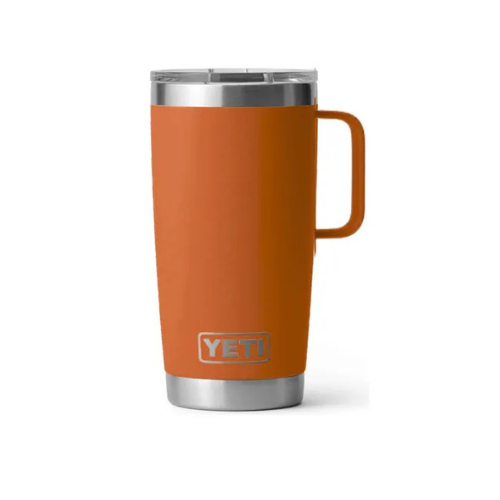 Termo YETI Rambler® Mug 20oz en color Pumpkin (Naranja Calabaza), acero inoxidable con aislamiento al vacío
