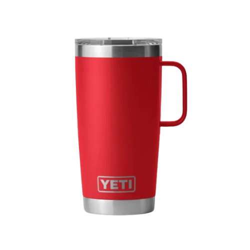 Termo YETI Rambler® Mug 20oz en color Rescue Red (Rojo), acero inoxidable con aislamiento al vacío