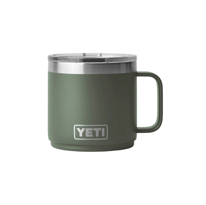 Termo YETI Rambler® Mug en color Green Army (Verde Militar), acero inoxidable con aislamiento al vacío