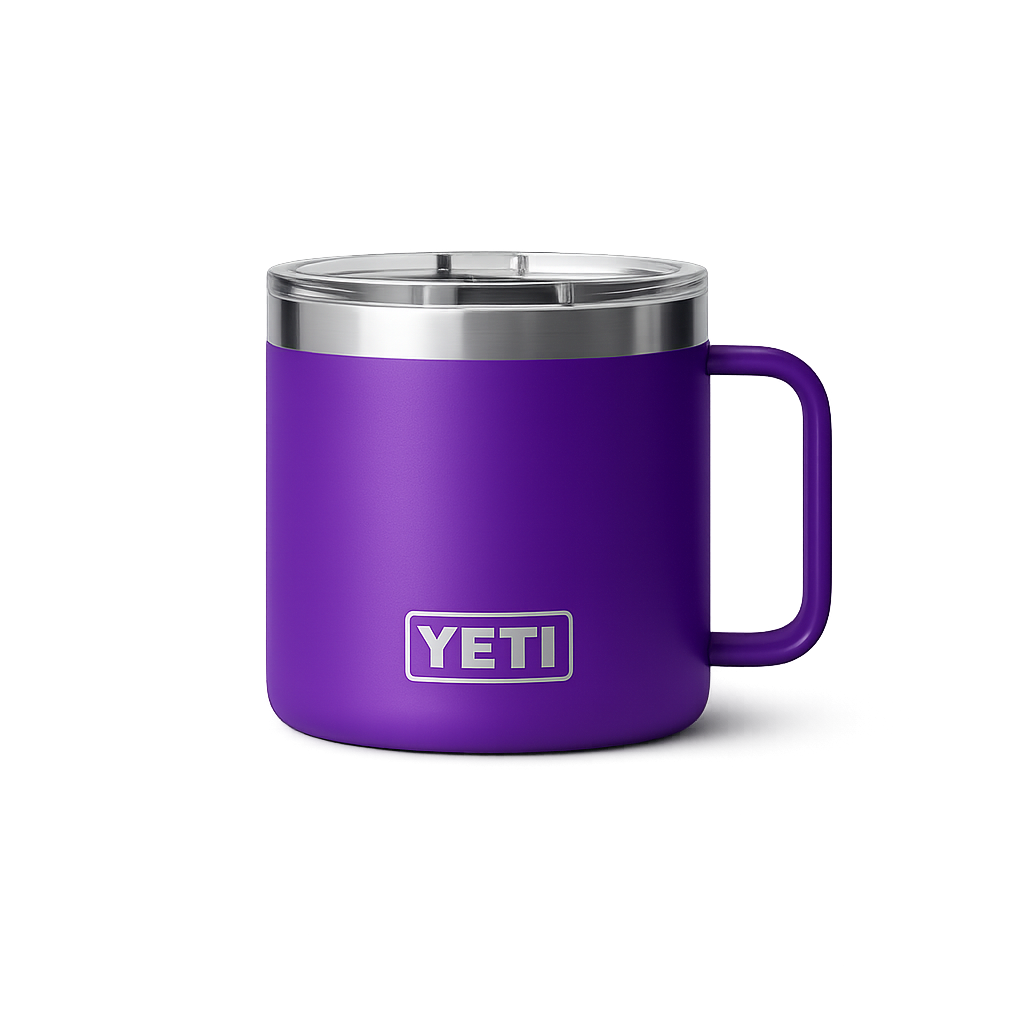 Termo YETI Rambler® Mug en color Morado, acero inoxidable con aislamiento al vacío