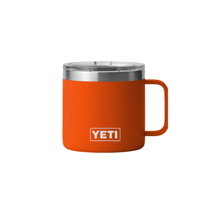 Termo YETI Rambler® Mug en color King Crab (Naranja), acero inoxidable con aislamiento al vacío