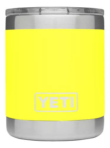 Termo YETI Rambler® Lowball 10oz en color Alpine Yellow (Amarillo), acero inoxidable con aislamiento al vacío