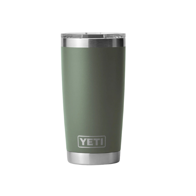Termo YETI Rambler® Tumbler 20oz en color Green Army (Verde Militar), acero inoxidable con aislamiento al vacío