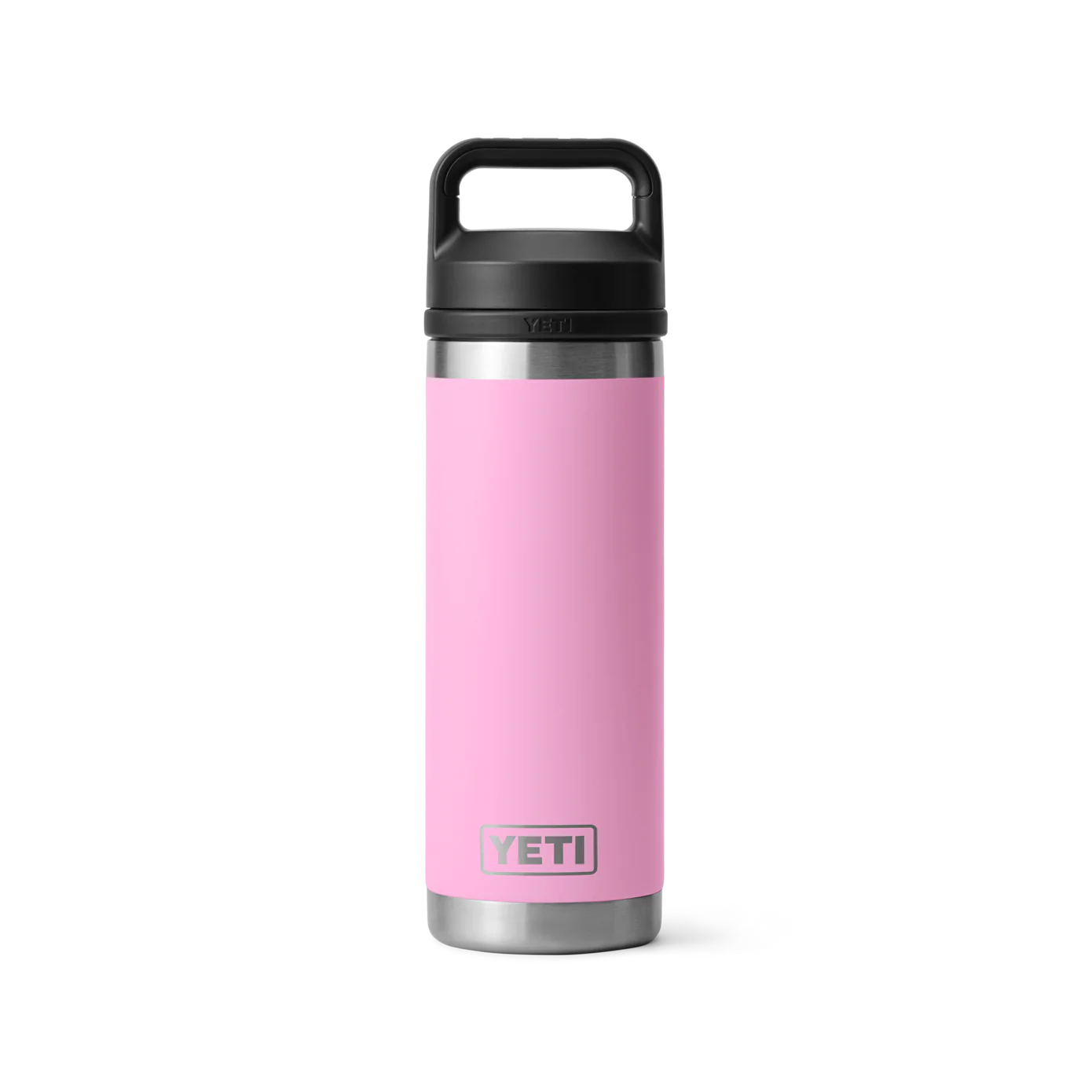 Termo YETI Rambler® Water Bottle 18oz en color Power Pink (Rosa), acero inoxidable con aislamiento al vacío