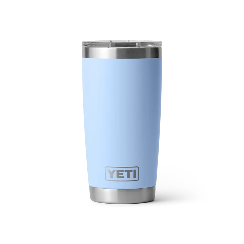 Termo YETI Rambler® Tumbler 20oz en color Sky Blue (Azul Cielo), acero inoxidable con aislamiento al vacío