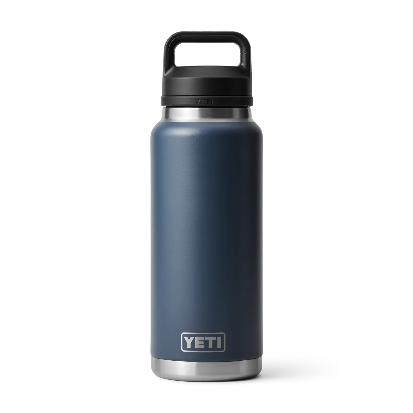 Termo YETI Rambler® Water Bottle 36oz en color Navy (Azul Marino), acero inoxidable con aislamiento al vacío