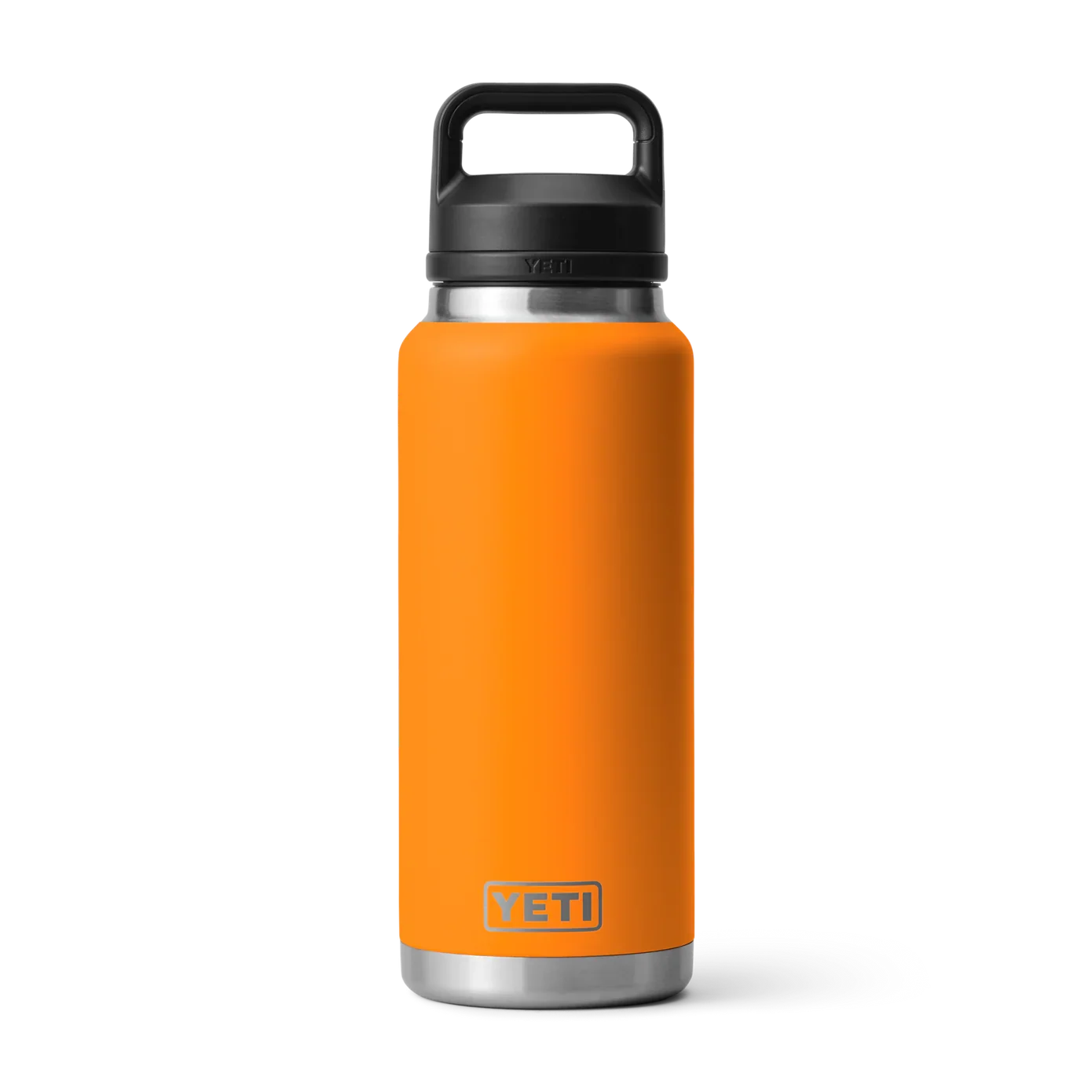 Termo YETI Rambler® Water Bottle 36oz en color King Crab (Naranja), acero inoxidable con aislamiento al vacío