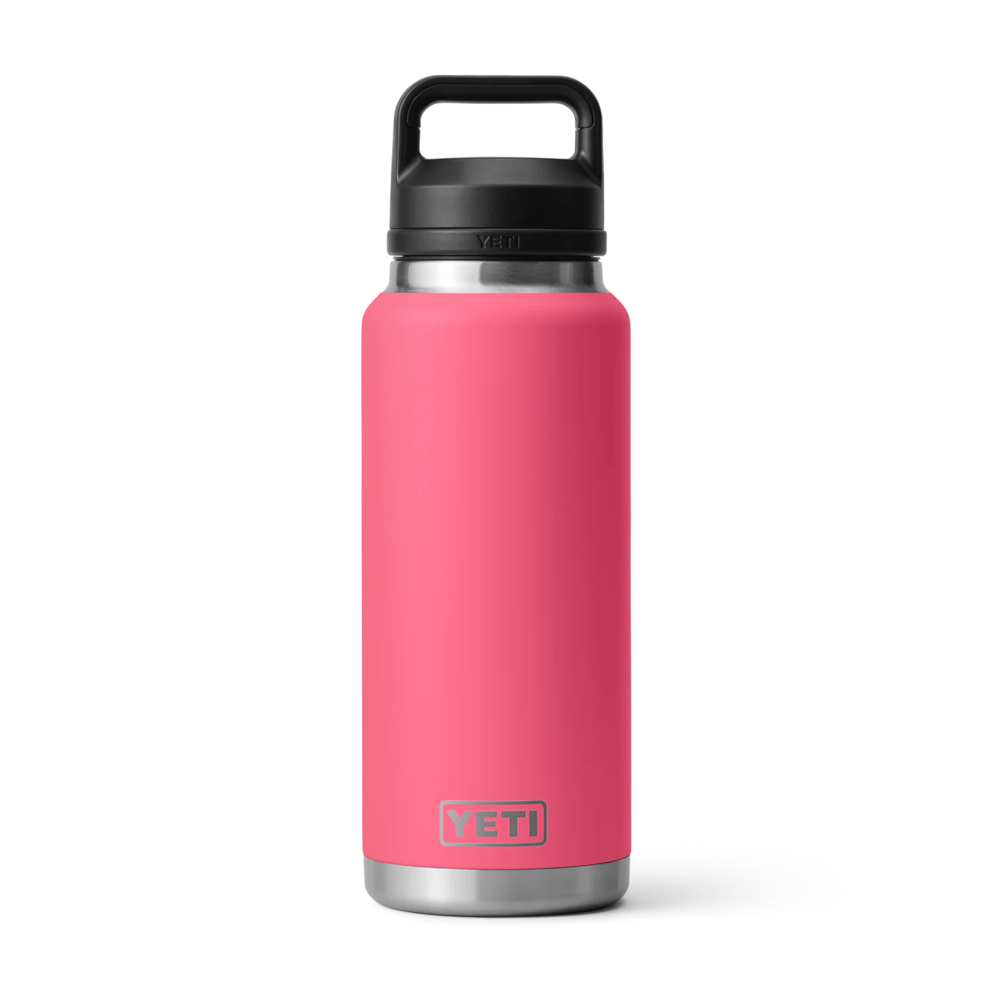 Termo YETI Rambler® Water Bottle 36oz en color Bimini Pink (Rosa Mexicano), acero inoxidable con aislamiento al vacío