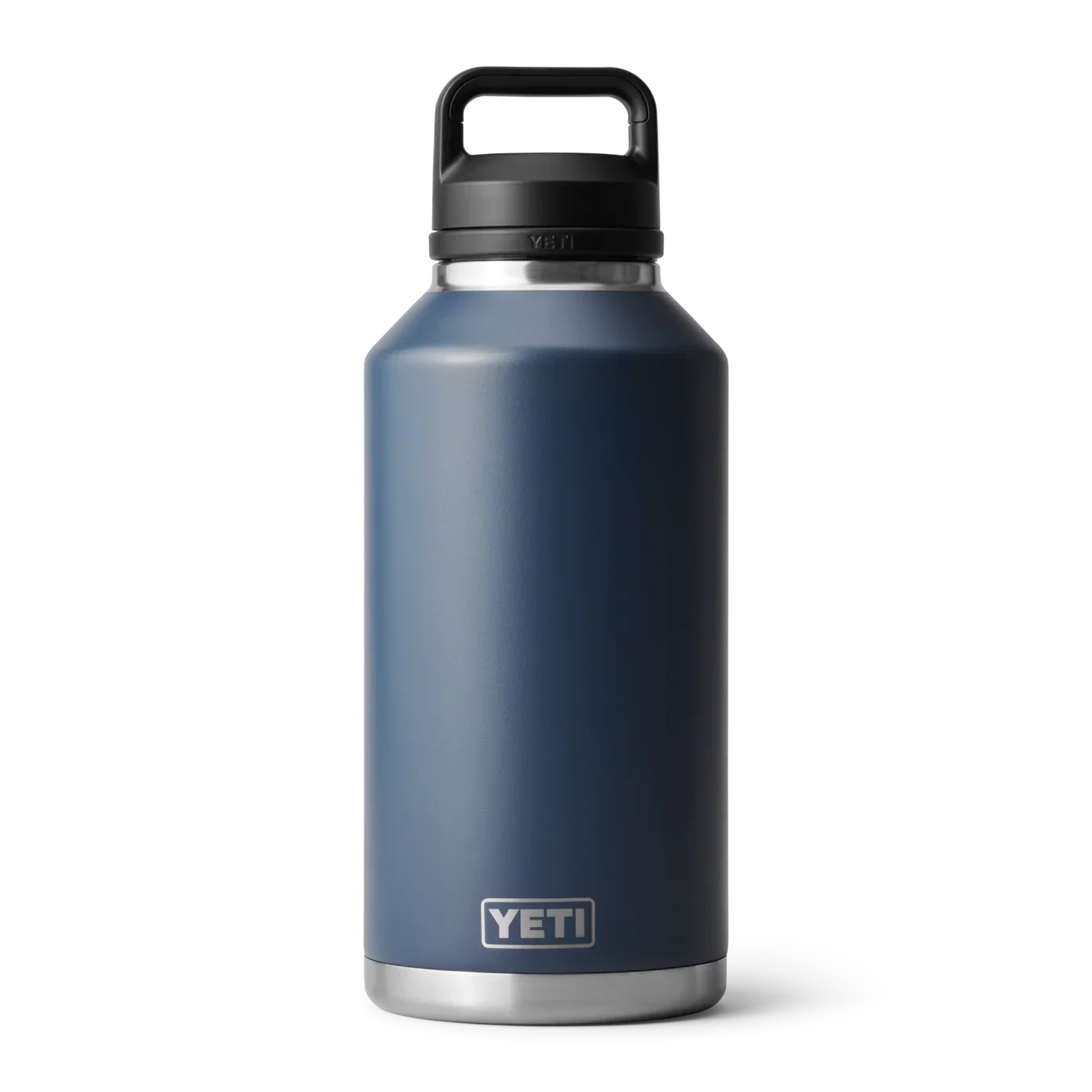 Termo YETI Rambler® Water Bottle 64oz en color Navy (Azul Marino), acero inoxidable con aislamiento al vacío