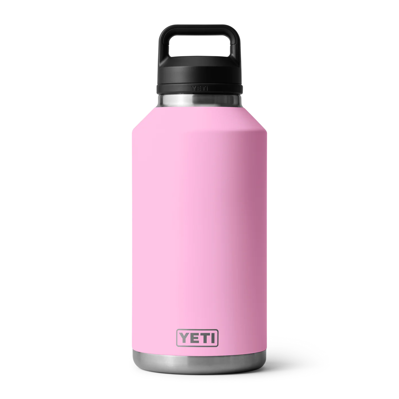 Termo YETI Rambler® Water Bottle 64oz en color Power Pink (Rosa), acero inoxidable con aislamiento al vacío