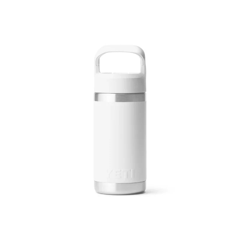 Termo YETI Rambler® Jr. Kids Water Bottle 12oz en color Blanco, acero inoxidable con aislamiento al vacío