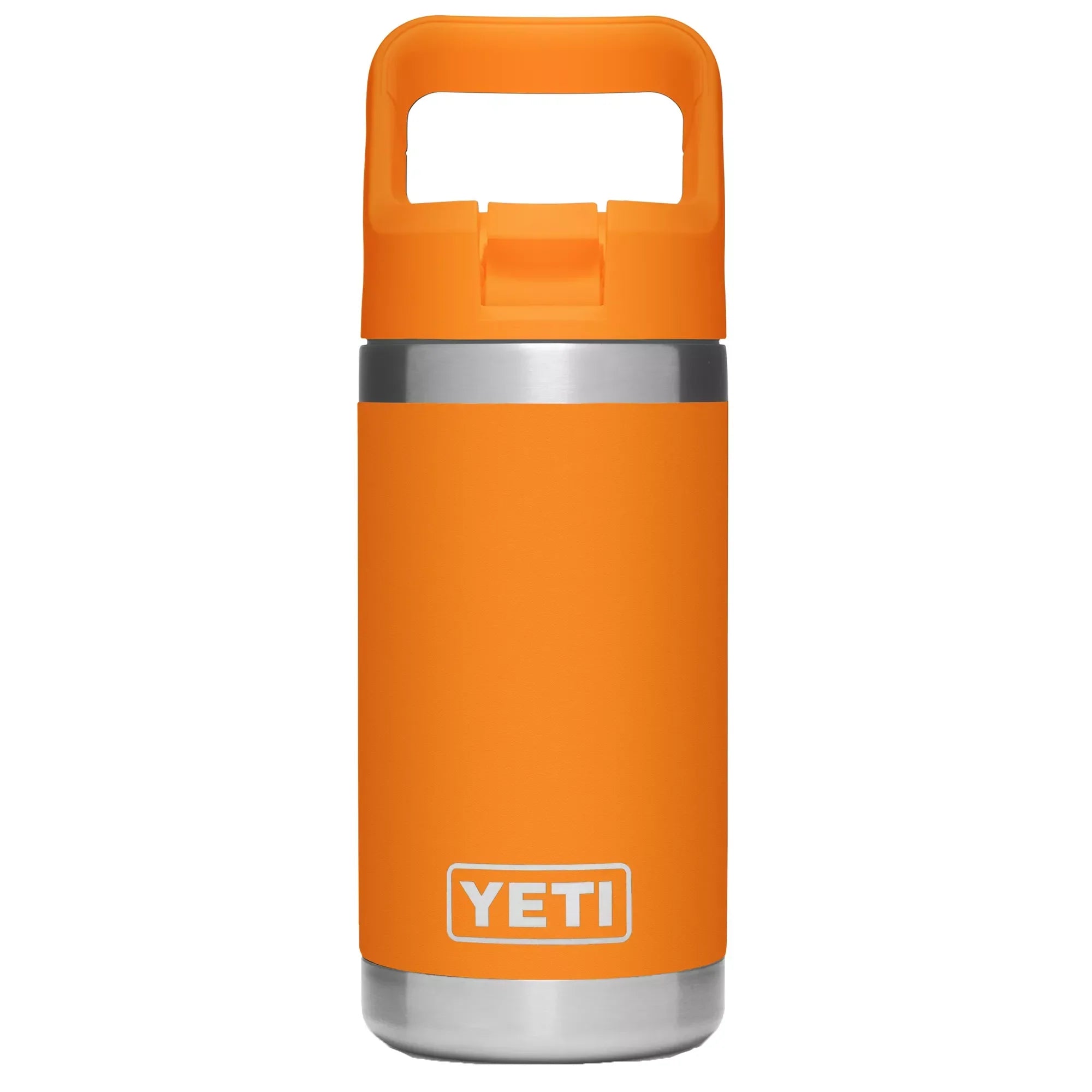 Termo YETI Rambler® Jr. Kids Water Bottle 12oz en color King Crab (Naranja), acero inoxidable con aislamiento al vacío