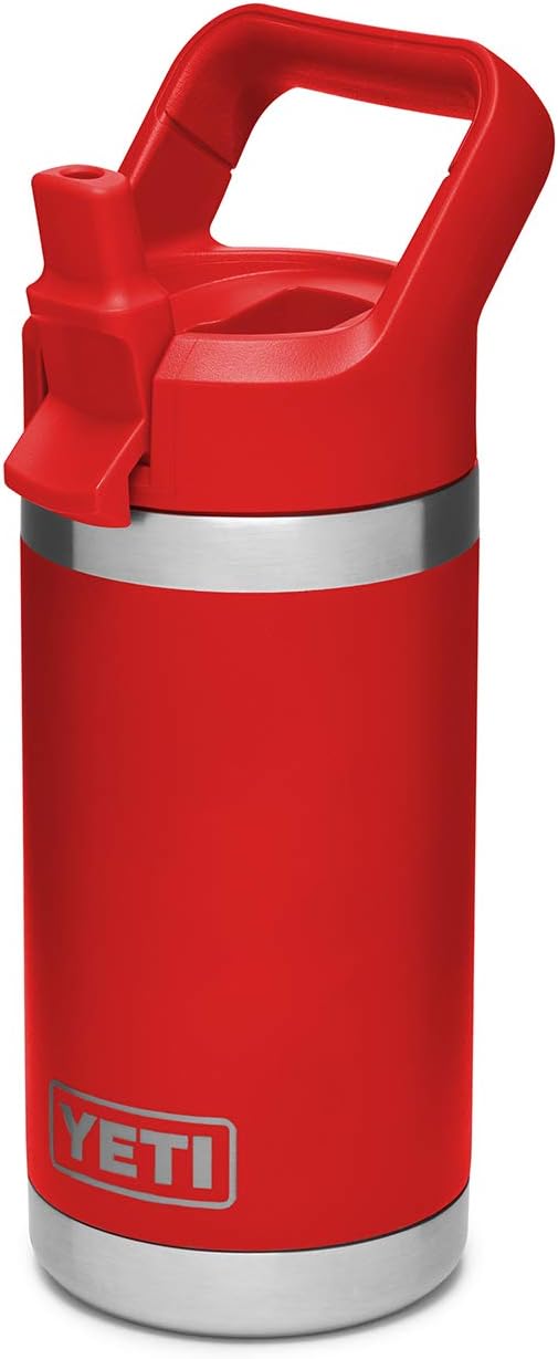 Termo YETI Rambler® Jr. Kids Water Bottle 12oz en color Rescue Red (Rojo), acero inoxidable con aislamiento al vacío