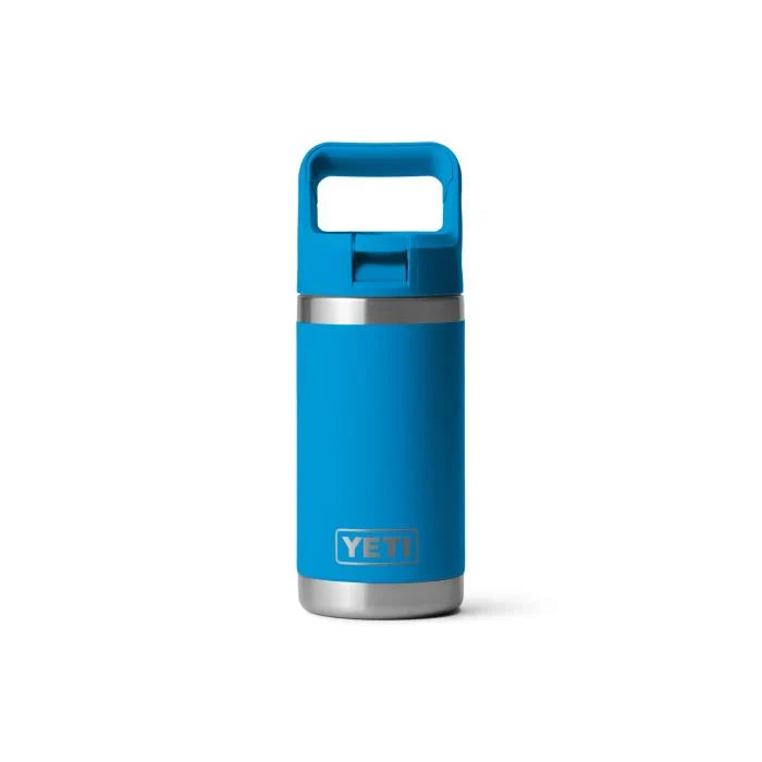 Termo YETI Rambler® Jr. Kids Water Bottle 12oz en color Offshore Blue (Azul Rey), acero inoxidable con aislamiento al vacío