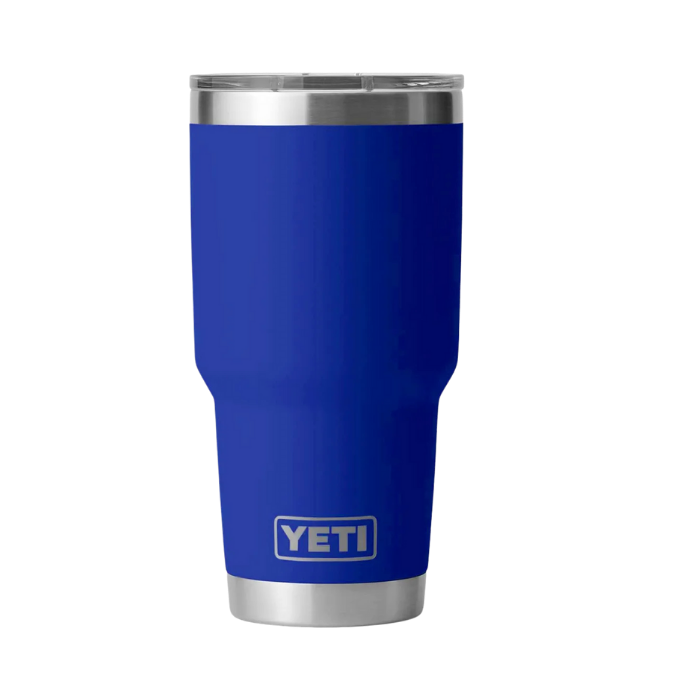 Termo YETI Rambler® Tumbler 30oz en color Offshore Blue (Azul Rey), acero inoxidable con aislamiento al vacío
