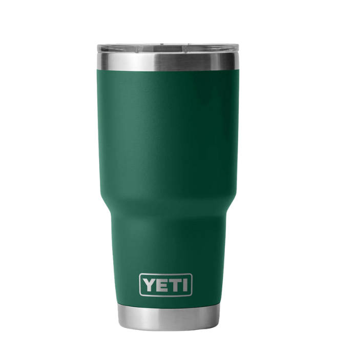 Termo YETI Rambler® Tumbler 30oz en color Northwood Green (Verde Bosque), acero inoxidable con aislamiento al vacío