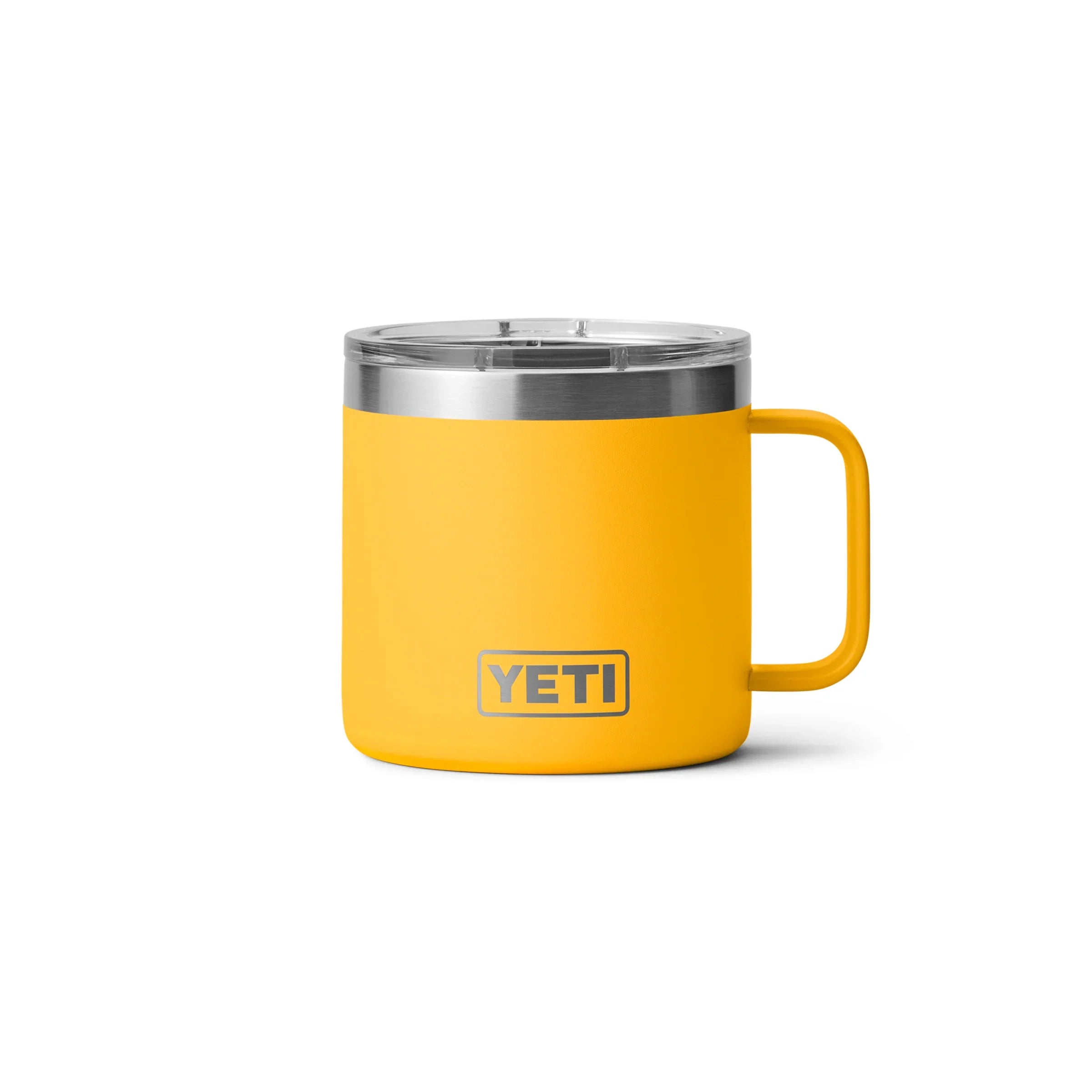 Termo YETI Rambler® Mug en color Alpine Yellow (Amarillo), acero inoxidable con aislamiento al vacío