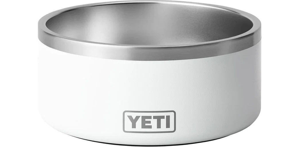 Plato YETI DogBowl® Boomer 4 en color Blanco, acero inoxidable
