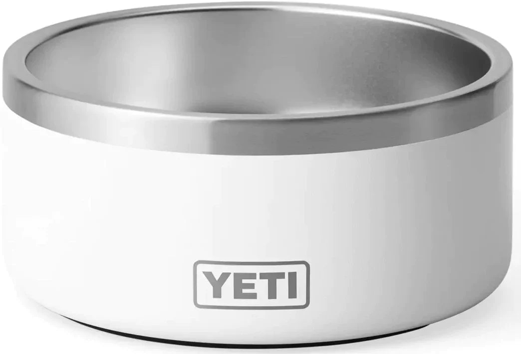 Plato YETI DogBowl® Boomer 8 en color Blanco, acero inoxidable