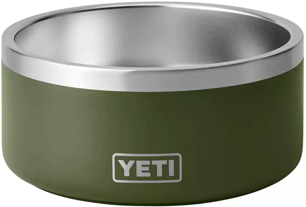 Plato YETI DogBowl® Boomer 8 en color Canopy Green (Verde), acero inoxidable