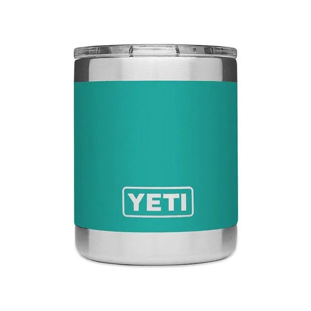 Termo YETI Rambler® Lowball 10oz en color Agave Teal (Agave), acero inoxidable con aislamiento al vacío