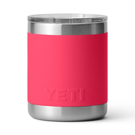 Termo YETI Rambler® Lowball 10oz en color Bimini Pink (Rosa Mexicano), acero inoxidable con aislamiento al vacío