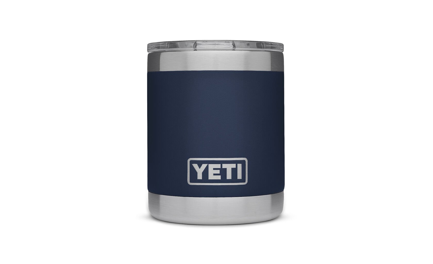 Termo YETI Rambler® Lowball 10oz en color Navy (Azul Marino), acero inoxidable con aislamiento al vacío