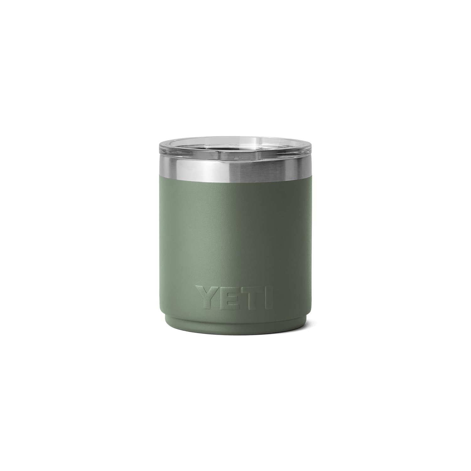 Termo YETI Rambler® Lowball 10oz en color Green Army (Verde Militar), acero inoxidable con aislamiento al vacío