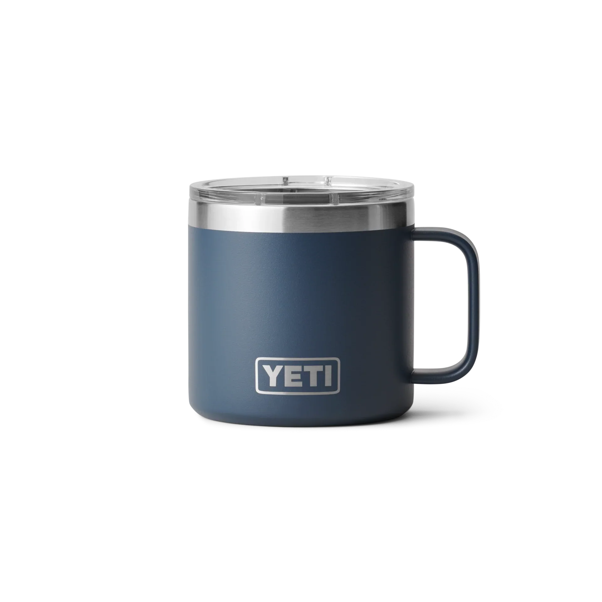 Termo YETI Rambler® Mug 14oz en color Navy (Azul Marino), acero inoxidable con aislamiento al vacío