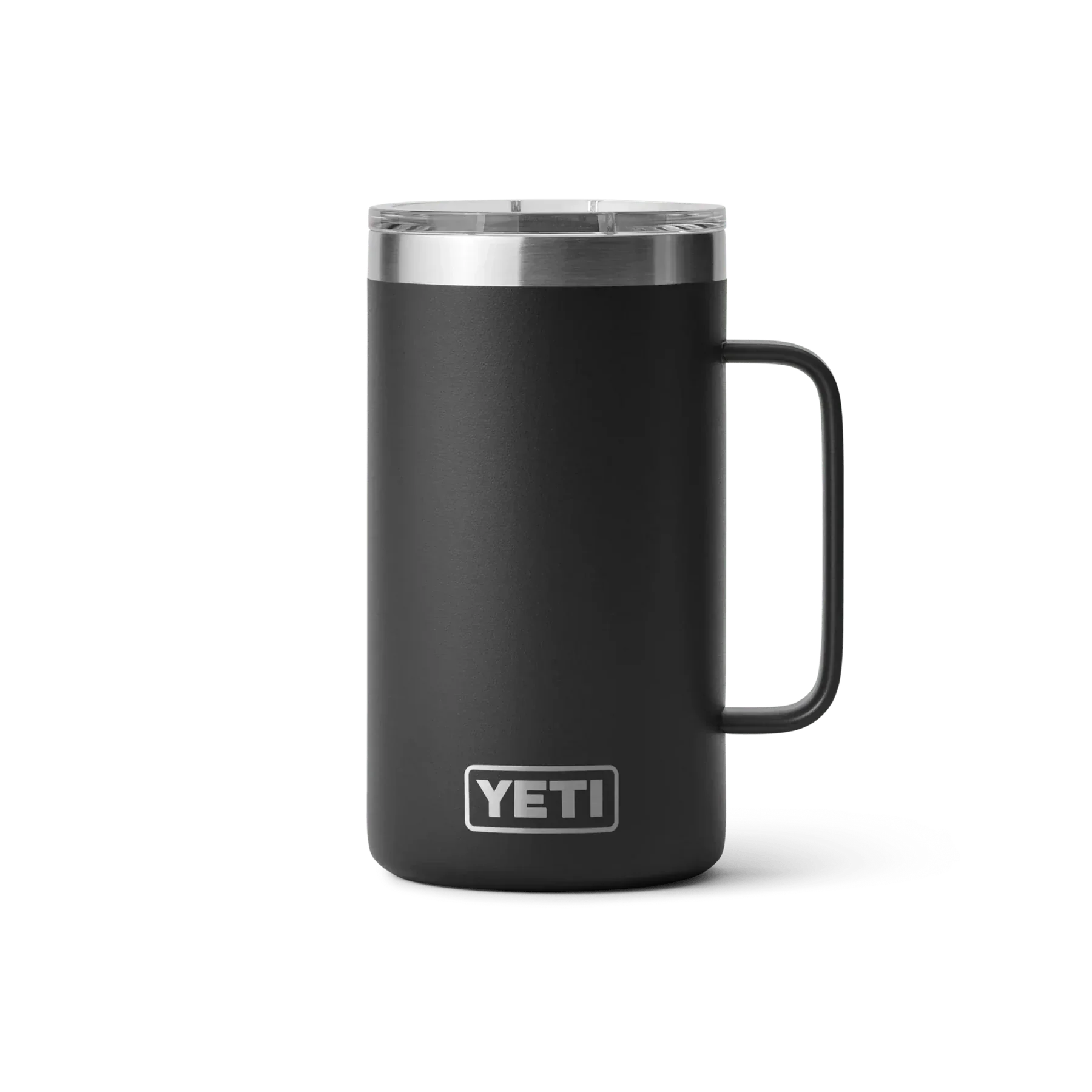 Termo YETI Rambler® Mug 24oz en color Negro, acero inoxidable con aislamiento al vacío