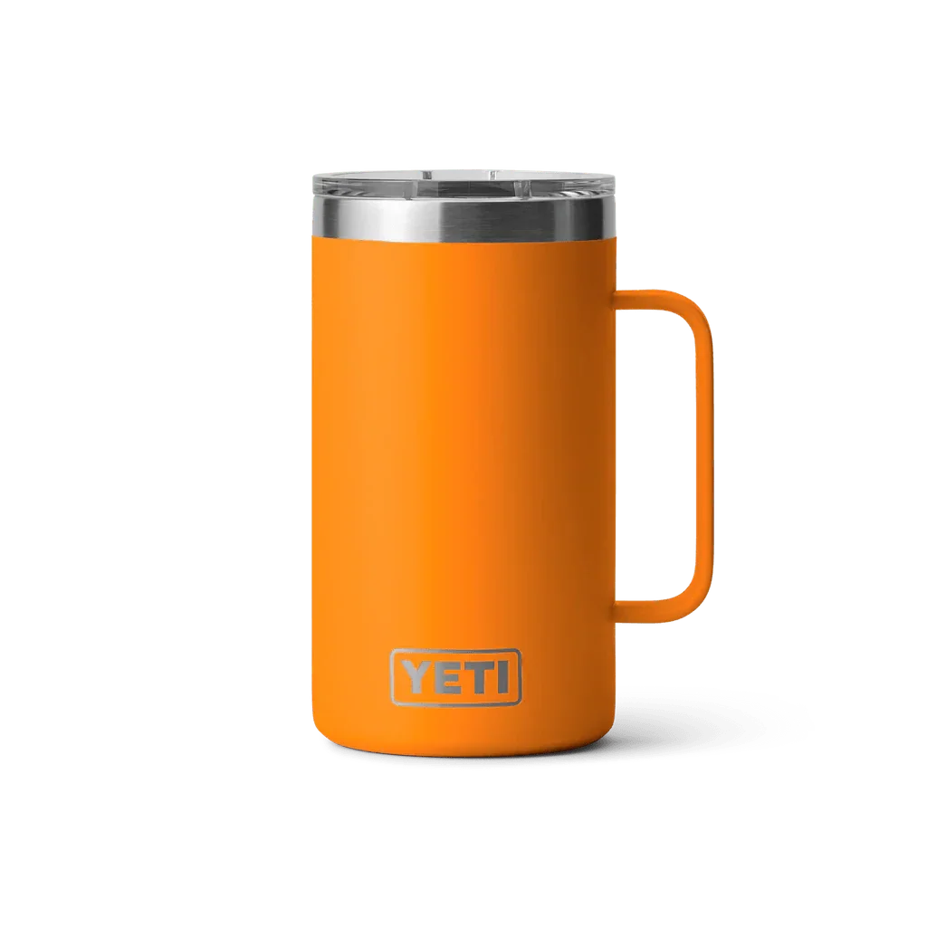 Termo YETI Rambler® Mug 24oz en color King Crab (Naranja), acero inoxidable con aislamiento al vacío