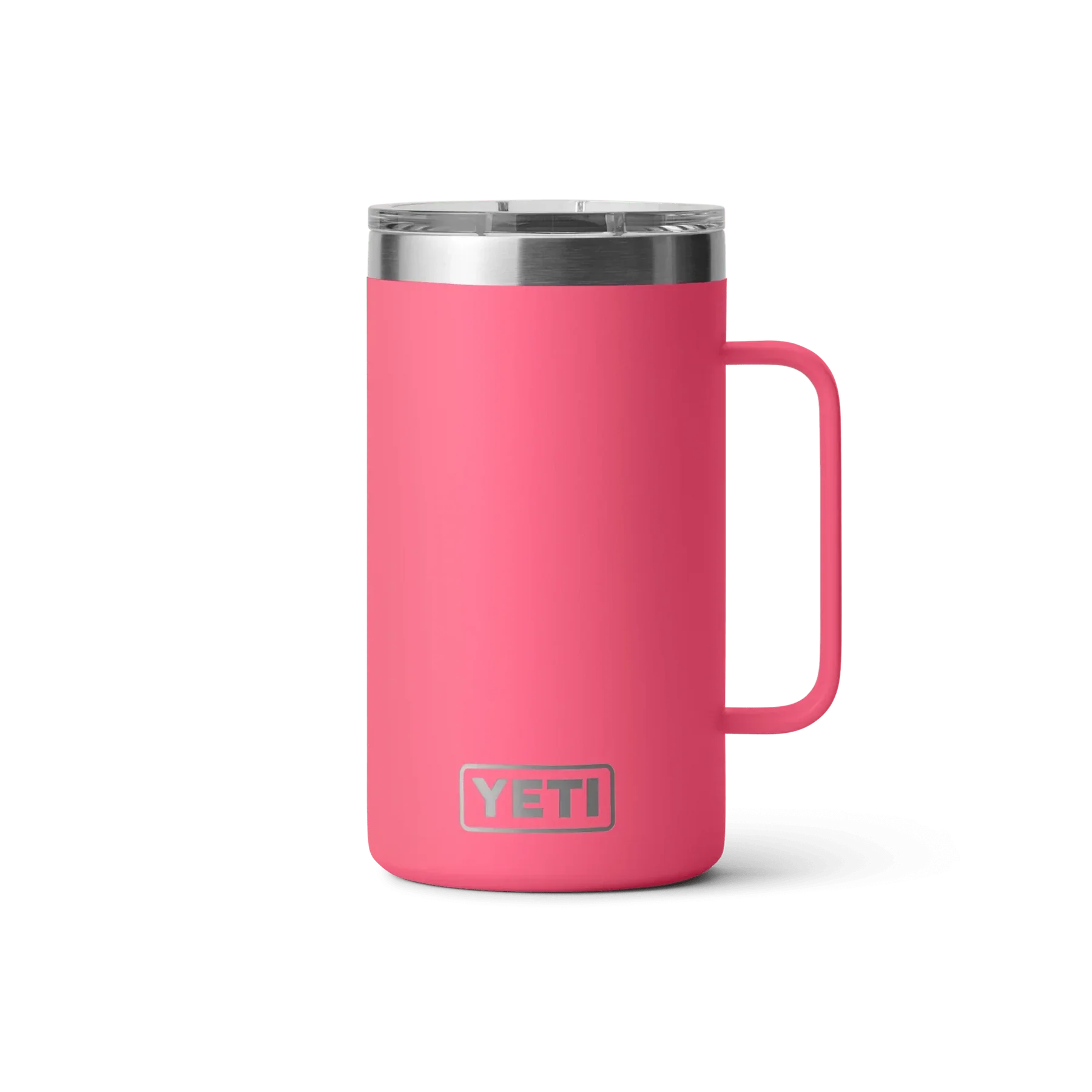 Termo YETI Rambler® Mug 24oz en color Bimini Pink (Rosa Mexicano), acero inoxidable con aislamiento al vacío