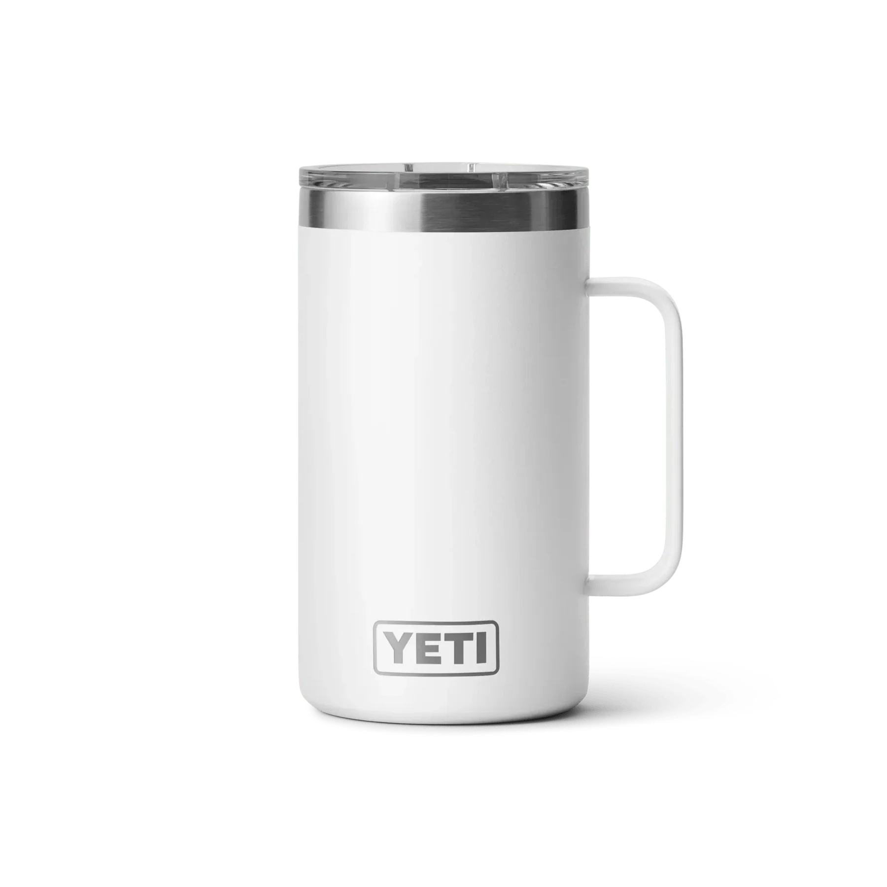 Termo YETI Rambler® Mug 24oz en color Blanco, acero inoxidable con aislamiento al vacío